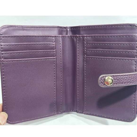 Nanette Lepore Purple Bifold Wallet/Organizer w/Card Case - Picture 7 of 9